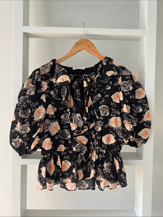 Ulla Johnson Tops - Ulla Johnson Nadia Blouse in Noir Floral